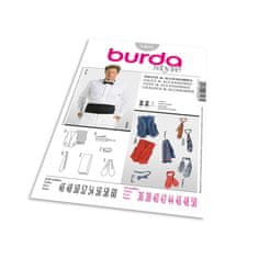 Burda Střih Burda 3403 - Pánská vesta, kravata, motýlek, šál, smokingový pás