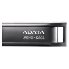 Adata Flash Disk 128GB UR340, USB 3.2 Dash Drive, lesklá černá