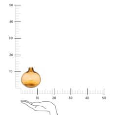 Intesi Jednoduchá váza žlutá 11cm