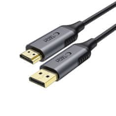 Tech-protect Ultraboost kabel DisplayPort / HDMI 2.0 4K 2m, černý