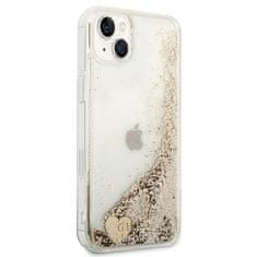 Guess GUOHCP14MGLHFLGO hard silikonové pouzdro iPhone 14 PLUS 6.7" gold Glitter Charms