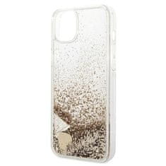 Guess GUOHCP14MGLHFLGO hard silikonové pouzdro iPhone 14 PLUS 6.7" gold Glitter Charms