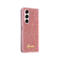 Guess hard kryt na Samsung Galaxy Z Fold 5 Pink Glitter Flakes Metal Logo