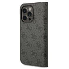 Guess GUBKP14XHG4SHK hard silikonové pouzdro iPhone 14 PRO MAX 6.7" black book 4G Vintage Gold Logo