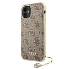 Guess GUHCN61GF4GBR hard silikonové pouzdro iPhone 11 brown 4G Charms Collection