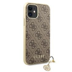 Guess GUHCN61GF4GBR hard silikonové pouzdro iPhone 11 brown 4G Charms Collection