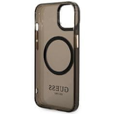 Guess GUHMP14MHTCMK hard silikonové pouzdro iPhone 14 PLUS 6.7" black Gold Outline Translucent MagSafe