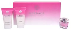 Versace Bright Crystal - miniatura EDT 5 ml + tělové mléko 25 ml + sprchový gel 25 ml