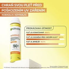 Garnier Rozjasňující pleťová mlha SPF 50+ Vitamin C (Brightening Over Make-up UV Mist) 75 ml