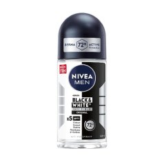 Nivea Kuličkový antiperspirant pro muže Invisible For Black & White Original 50 ml