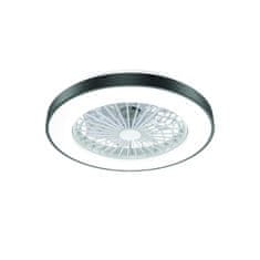 ACA ACA Lighting černý stropní ventilátor se stmívatelným LED svítidlem 50cm s dálkovým ovládáním FANOKBL10G