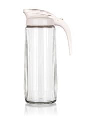 Džbán skleněný STRIPE 1500ml, plastové víčko