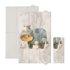 CEBA Podložka přebalovací cestovní (80x50) Basic Cosy Hippo