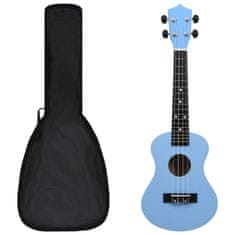 Vidaxl Set soprano ukulele s obalem pro děti blankytně modré 23"