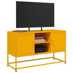 Vidaxl TV skříňka hořčicově žlutá 100,5 x 39 x 60,5 cm ocel