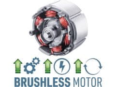 Extol Premium Aku vrtací šroubovák 8891152, BRUSHLESS, 12V Li-ion, 2Ah