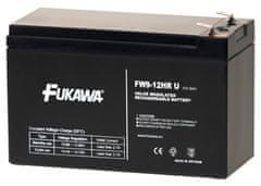 Fukawa olověná baterie FW 9-12 HRU do UPS APC/ AEG/ EATON/ Powerware/ 12V/ 9Ah/ životnost 5 let/ Faston F2-6,3mm