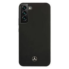 MERCEDES MEHCS22SSILBK hard silikonové pouzdro Samsung Galaxy S22 5G black Silicone