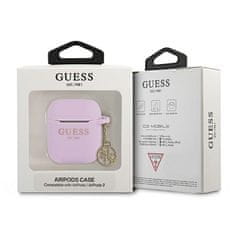 Guess GUA2LSC4EU pouzdro na Airpods 2. Generace / 1. Generace purple Charm Collection 4G