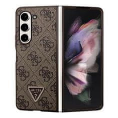 Guess hard silikonový kryt Samsung Galaxy Z Fold 5 Brown 4G Triangle