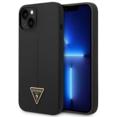 Guess GUHCP14MSLTGK hard silikonové pouzdro iPhone 14 PLUS 6.7" black Silicone Triangle