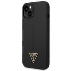 Guess GUHCP14MSLTGK hard silikonové pouzdro iPhone 14 PLUS 6.7" black Silicone Triangle