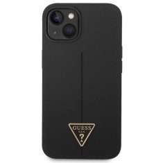 Guess GUHCP14MSLTGK hard silikonové pouzdro iPhone 14 PLUS 6.7" black Silicone Triangle