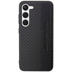 MERCEDES AMG AMHCS23MBLSCA hard silikonové pouzdro Samsung Galaxy S23 PLUS 5G black Carbon Stripe & Embossed