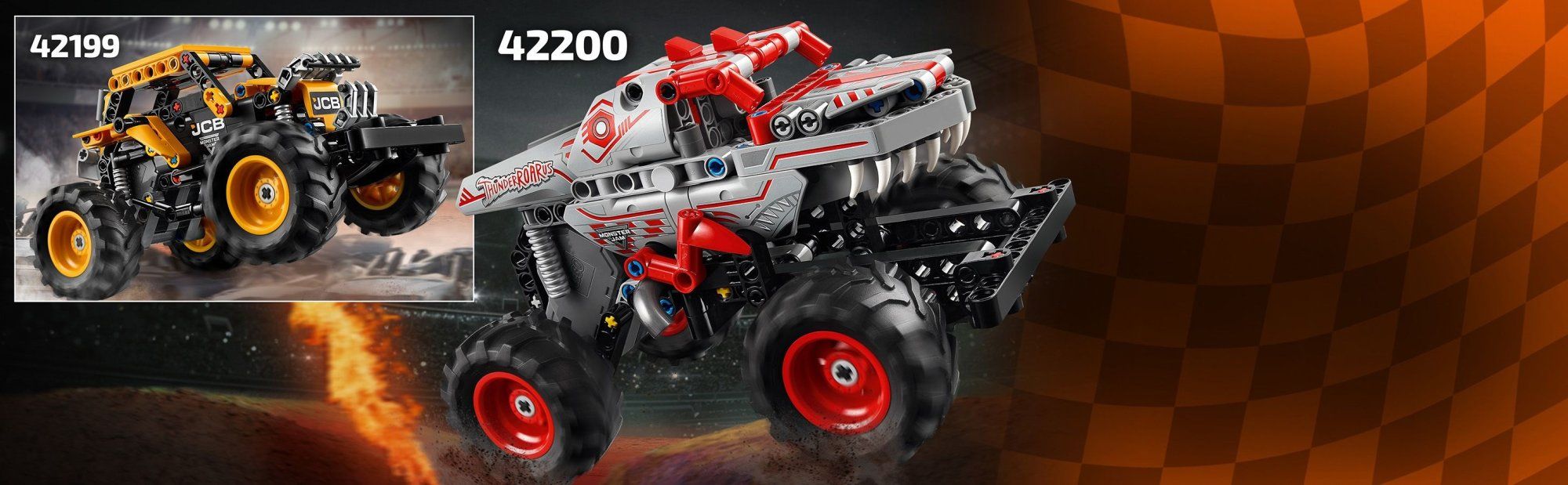 LEGO Technic 42200 Monster Jam ThunderROARus s natahovacím motorem