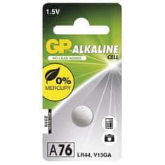 GP alkalická baterie 1,5V LR44 (A76, 11.6 x 5.4 mm) 1ks