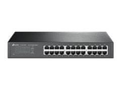 TP-Link TL-SG1024D 24-Port Gigabit Switch, 24 Gigabit RJ45 Ports, 1U 13-inch Rack-mountable Steel Case