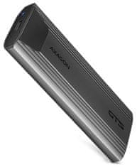 AXAGON box THIN pro M.2 NVMe SSD / EEM2-GTS2 / USB-C / USB 3.2 Gen2 / až 10 Gbit/s / kabel 50cm