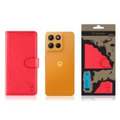 Tactical Knížkové pouzdro Field Notes pro Motorola G15 Red