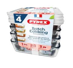 Pyrex SADA DÓZ 4KS, 4X1,5L, SKLO