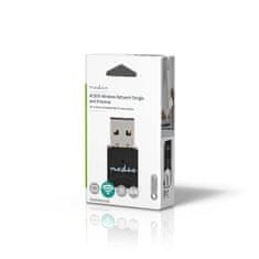 Nedis WSNWM610BK Wi-Fi USB dongle AC600 Dual Band 2.4/5 GHz