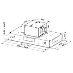 Faber Stropní odsavač par HEAVEN BRIGHT G/WH KL A90