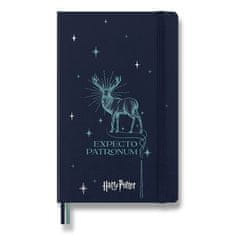 Moleskine Zápisník Harry Potter L, linkovaný, modrý