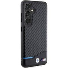 Bmw obal na Samsung Galaxy S24 5G Black Leather Carbon