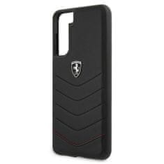 Ferrari FEHQUHCS21SBK hard silikonové pouzdro Samsung Galaxy S21 5G black Off Track Quilted