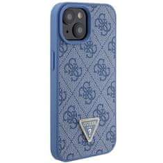 Guess hard silikonový obal iPhone 15 6.1" Blue Crossbody 4G Diamond Triangle