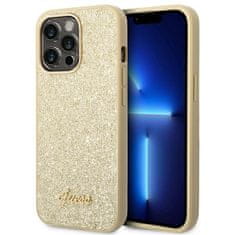 Guess GUHCP14LHGGSHD hard silikonové pouzdro iPhone 14 PRO 6.1" gold Glitter Script