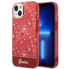 Guess GUHCP14MHGBNHR hard silikonové pouzdro iPhone 14 PLUS 6.7" red Bandana Paisley