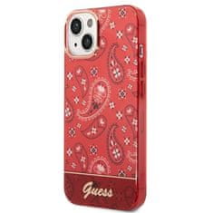 Guess GUHCP14MHGBNHR hard silikonové pouzdro iPhone 14 PLUS 6.7" red Bandana Paisley