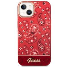 Guess GUHCP14MHGBNHR hard silikonové pouzdro iPhone 14 PLUS 6.7" red Bandana Paisley