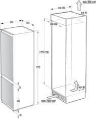 Gorenje vestavná chladnička NRKI418EP1