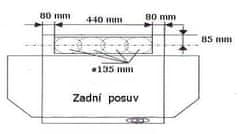 Exihand Odsavač par CH 100 bílý, 60cm, odtah zadní