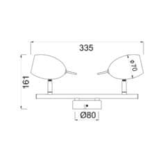 ACA ACA Lighting Spot stropní svítidlo MC1162