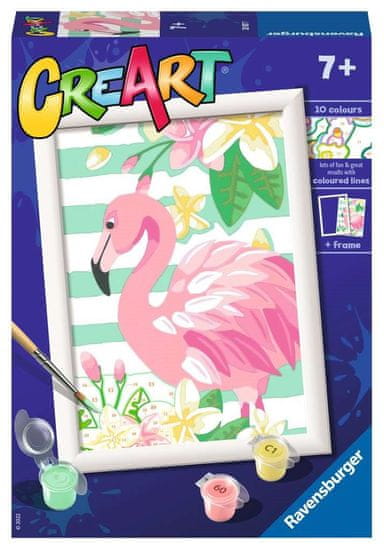 Ravensburger CreArt Růžový plameňák