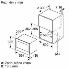 Bosch Vestavná mikrovlnná trouba BFL7221W1