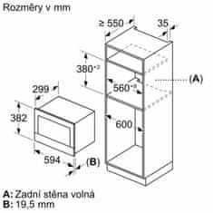 Bosch Vestavná mikrovlnná trouba BFL7221W1